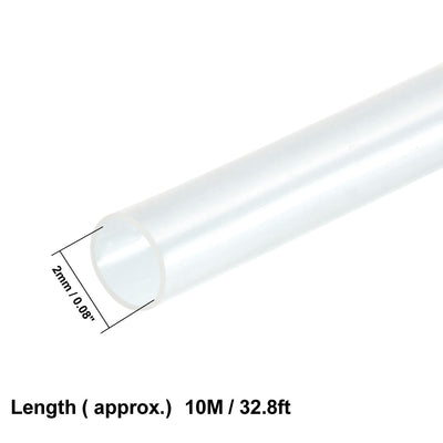 Harfington Uxcell Heat Shrink Tube 2:1 Electrical Insulation Tube Wire Cable Tubing Sleeving Wrap Clear 2mm Diameter 10m Long