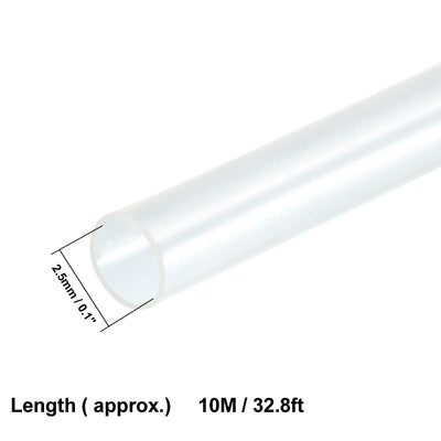 Harfington Uxcell Heat Shrink Tube 2:1 Electrical Insulation Tube Wire Cable Tubing Sleeving Wrap Clear 2.5mm Diameter 10m Long