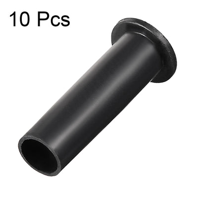 Harfington Uxcell 10 Pcs PVC Strain Relief Cord Boot Protector Cable Sleeve Hose 54mm Long Black