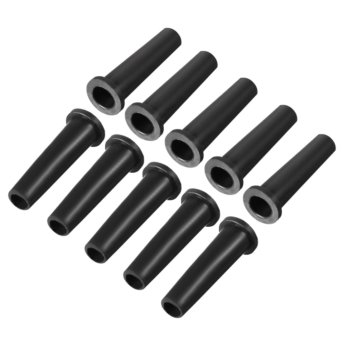 uxcell Uxcell 10pcs 6.5-4.5mm PVC Strain Relief Cord Boot Protector Cable Sleeve Hose 33mm for Aviation Power Tool