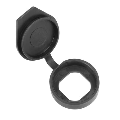 Harfington Uxcell Plastic Dust Cover Waterproof Caps Fit for 22mm Dia Cam Lock 2pcs