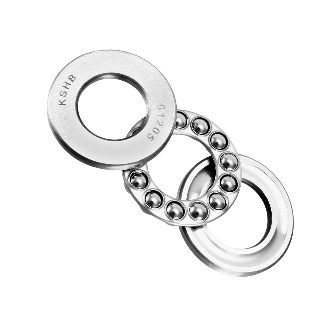 uxcell Uxcell 51205 Single Direction Thrust Ball Bearings 25mm x 47mm x 15mm Chrome Steel