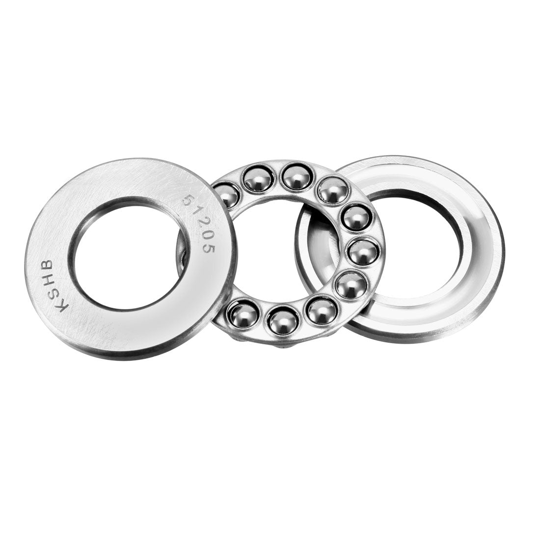 Uxcell 51205 Single Direction Thrust Ball Bearings 25mm x 47mm x 15mm ...