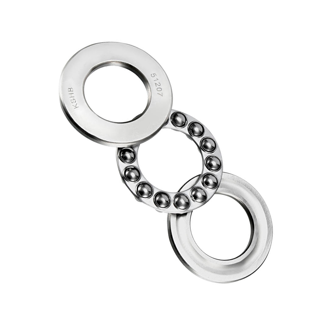 uxcell Uxcell 51207 Single Direction Thrust Ball Bearings 35mm x 62mm x 18mm Chrome Steel