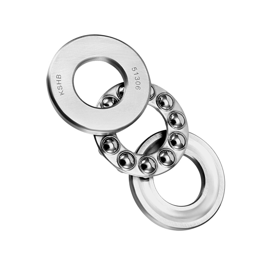 uxcell Uxcell 51306 Single Direction Thrust Ball Bearings 30mm x 60mm x 21mm Chrome Steel