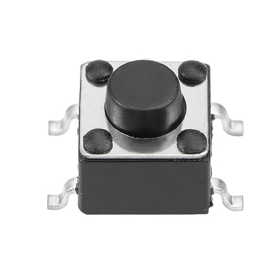 Harfington Uxcell 6x6x5mm Momentary Panel PCB Surface Mounted Devices SMT Mount 4 Pins Push Button SPST Tactile Tact Switch 5PCS