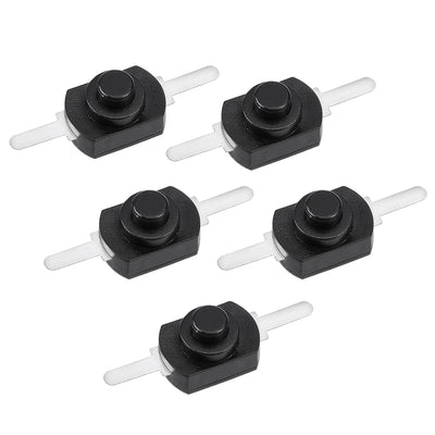 Harfington Uxcell 5 Pcs 2 Terminal PCB Latching Tactile Tact Push Button Switch for Torch