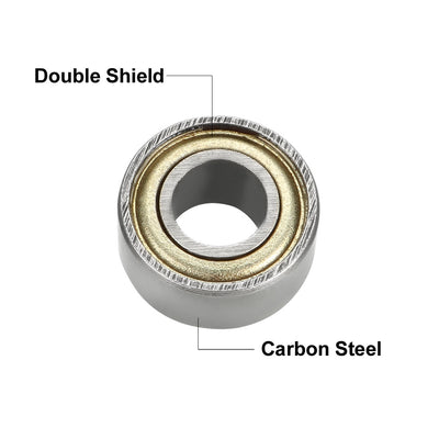 Harfington Uxcell Deep Groove Ball Bearing 684ZZ Double Shield, 4 x 9 x 4mm Carbon Steel Bearings, 20pcs