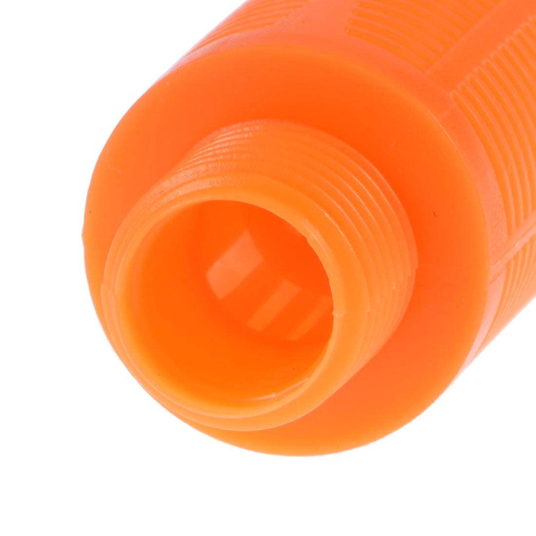Uxcell Uxcell Plastic Pneumatic Muffler Exhaust Air Line Silencer 1/8 PT Orange, 10pcs