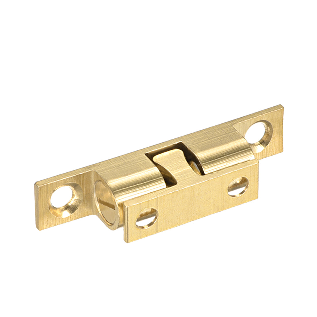 uxcell Uxcell Cabinet Door Closet Brass Double Ball Catch Tension Latch 50mm Length Gold Tone