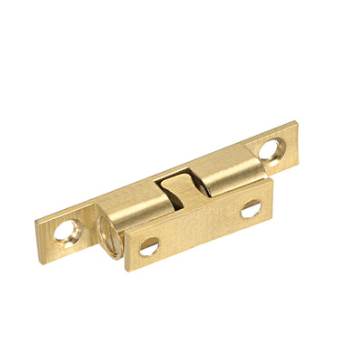 Harfington Uxcell Cabinet Door Closet Brass Double Ball Catch Tension Latch 60mm Length Gold Tone