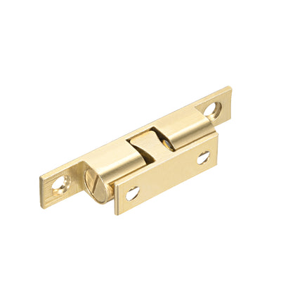 Harfington Uxcell Cabinet Door Closet Brass Double Ball Catch Tension Latch 70mm Length Gold Tone