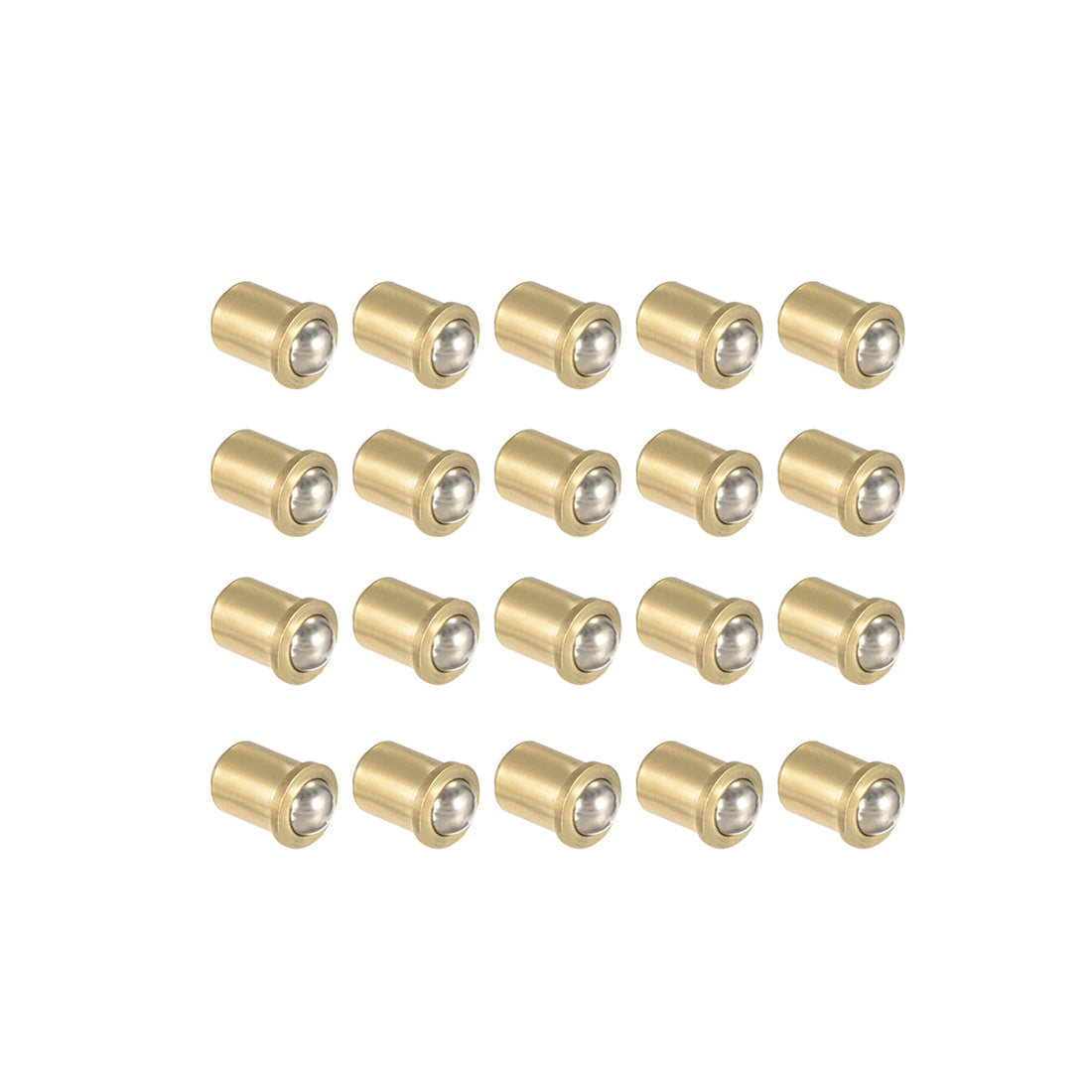 Uxcell Brass Ball Catch Latch - 8mm Shaft, 20 Sets - For Doors, Cabinets, Drawers