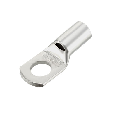 uxcell Uxcell 100Pcs SC25-8 Non-Insulated U-Type Copper Crimp Terminals 25mm2 Wire Connector Silver Tone