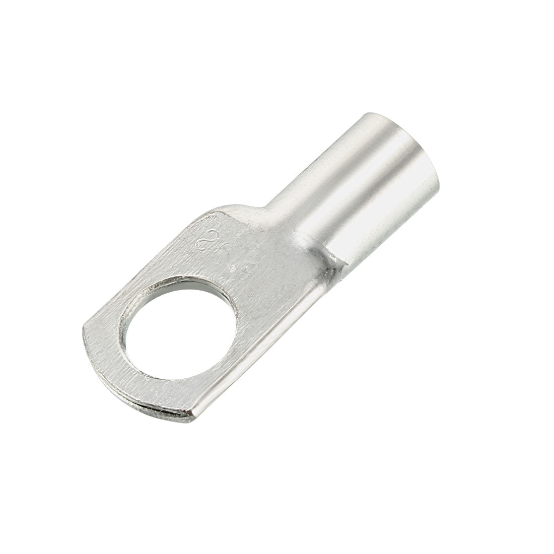 uxcell Uxcell 100Pcs SC16-8 Non-Insulated U-Type Copper Crimp Terminals 16mm2 Wire Connector Silver Tone