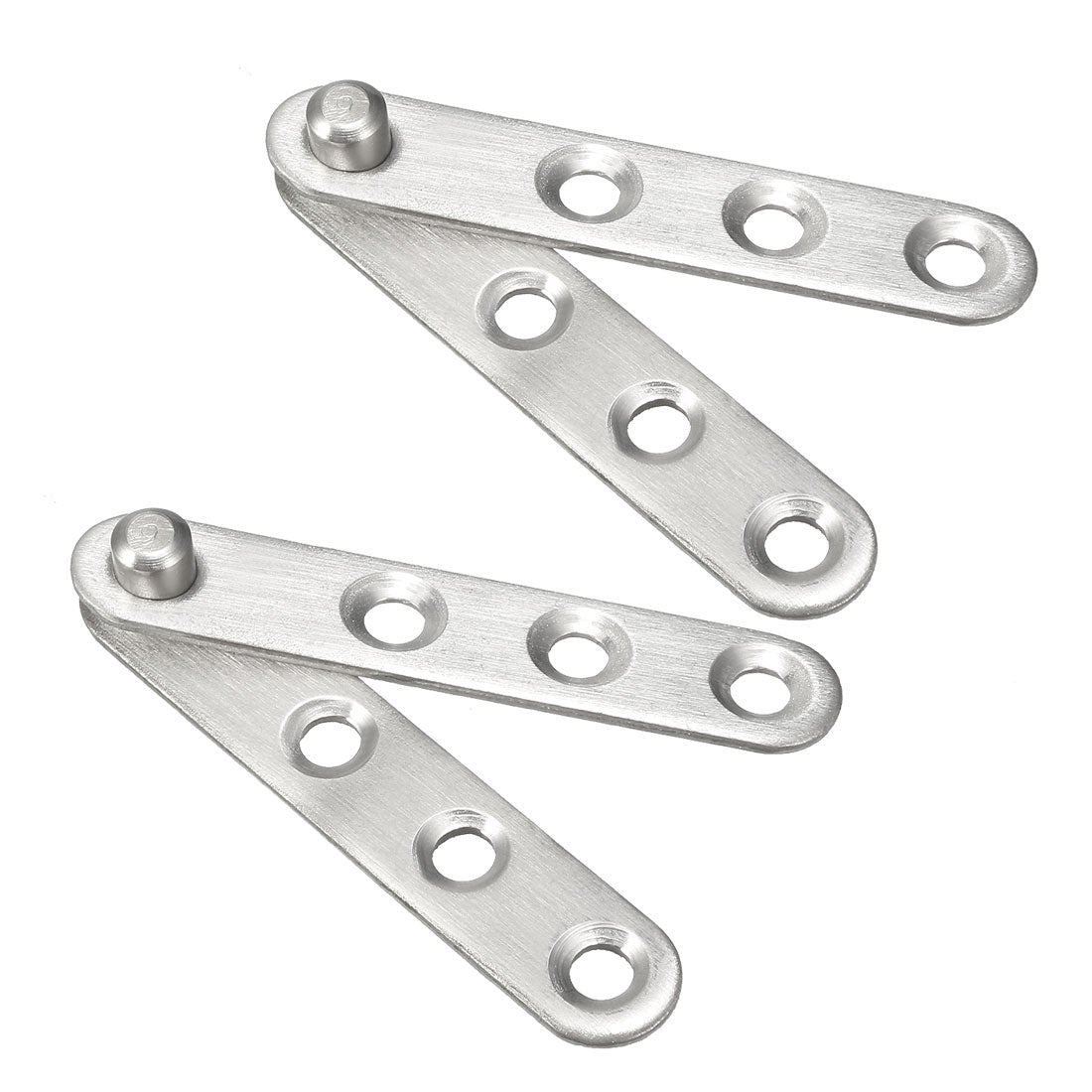 uxcell Uxcell 2 Sets Stainless Steel 360 Degree Rotating Door Pivot Hinge 60mm x 11mm