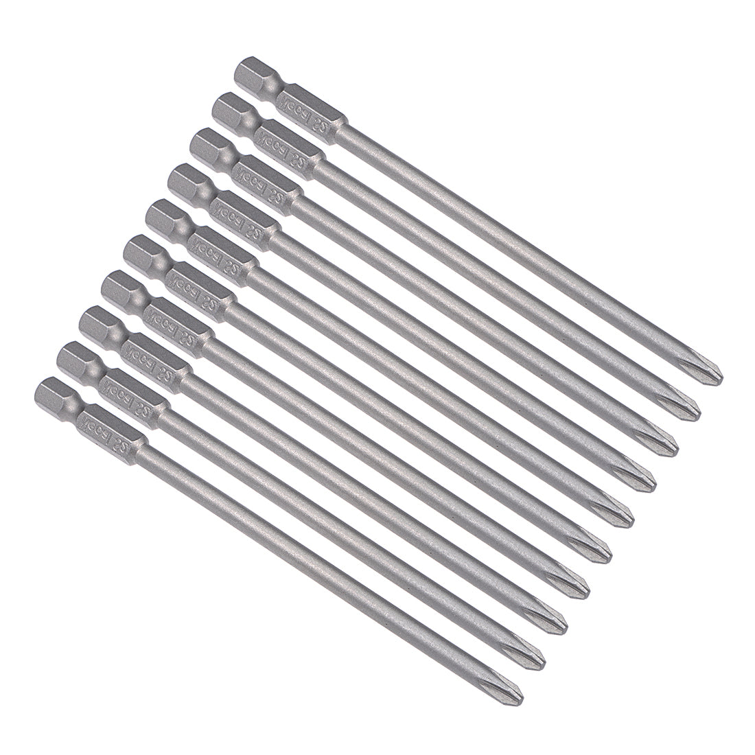Uxcell Uxcell 10 Pcs H1/4 Shank 120mm Length 5mm Phillips PH2 Magnetic S2 Screwdriver Bits
