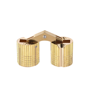 Harfington Uxcell Cylindrical 14mm Invisible Furniture Hinge Concealed Hinge 180 degree Opening Angle 2 pcs