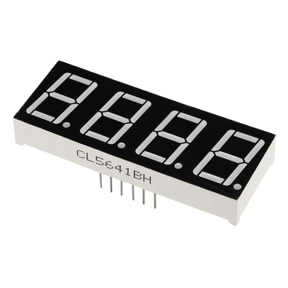 uxcell Uxcell Common Anode 12Pin 4 Bit 7 Segment 1.98 x 0.75 x 0.31 Inch 0.55" Red LED Display Digital Tube 5pcs