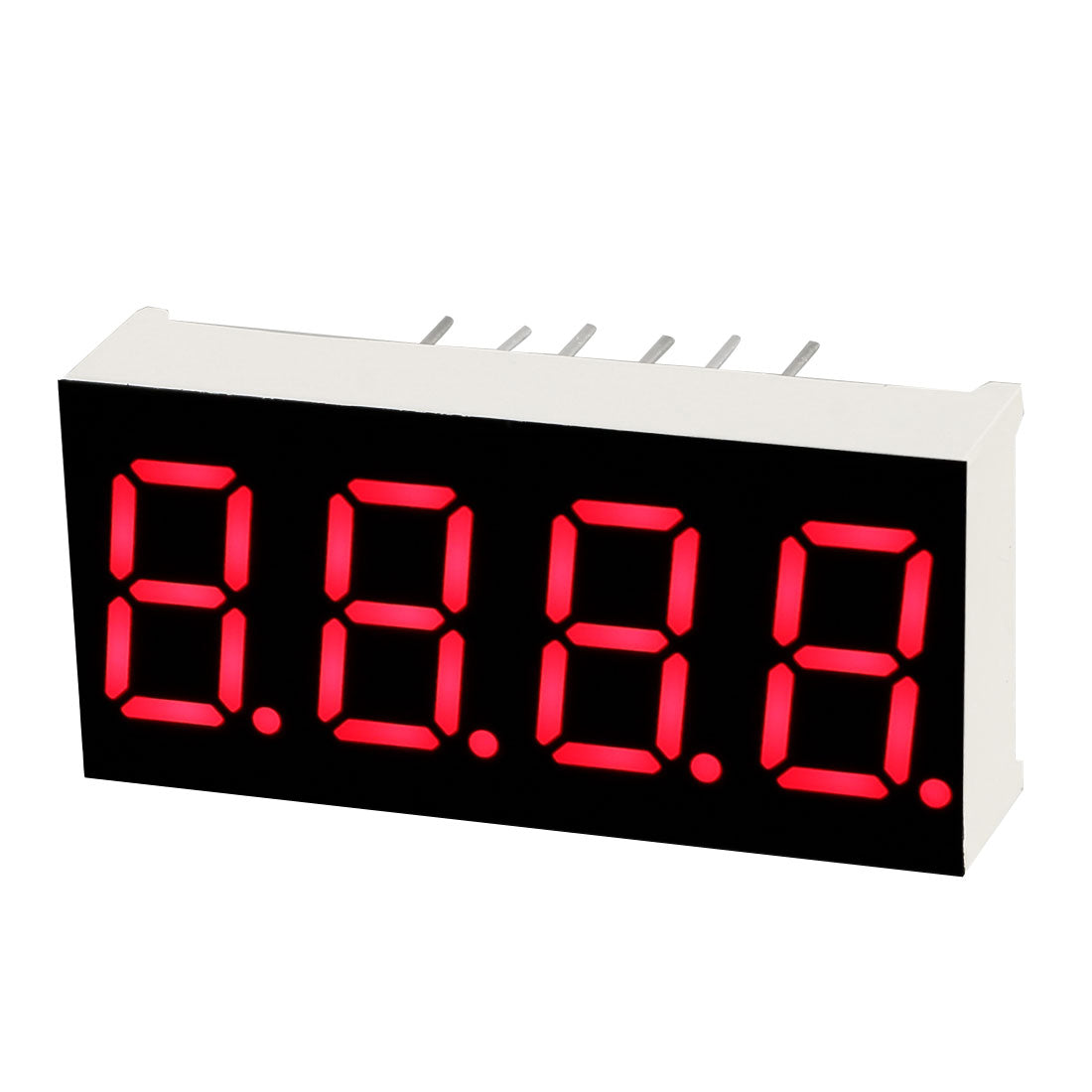 uxcell Uxcell Common Anode 12 Pin 4 Bit 7 Segment 1.18 x 0.55 x 0.28 Inch 0.35" Red LED Display Digital Tube 3pcs