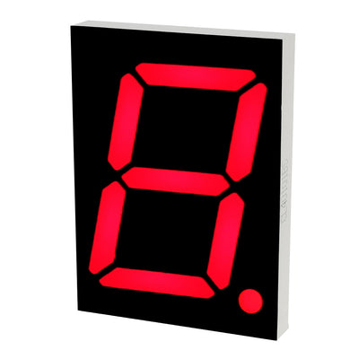Harfington Uxcell Common Anode 10 Pin 1 Bit 7 Segment 4.8 x 3.54 x 0.59 Inch 4" Red LED Display Digital Tube
