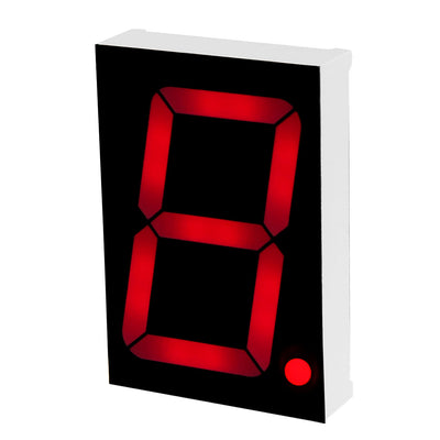 Harfington Uxcell Common Anode 10 Pin 1 Bit 7 Segment 2.2 x 1.5 x 0.43 Inch 1.8" Red LED Display Digital Tube