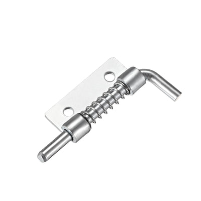 Harfington Uxcell 5pcs Carbon Steel Lock Bolt Spring Loaded Pin Latch 93mm Long (Right)