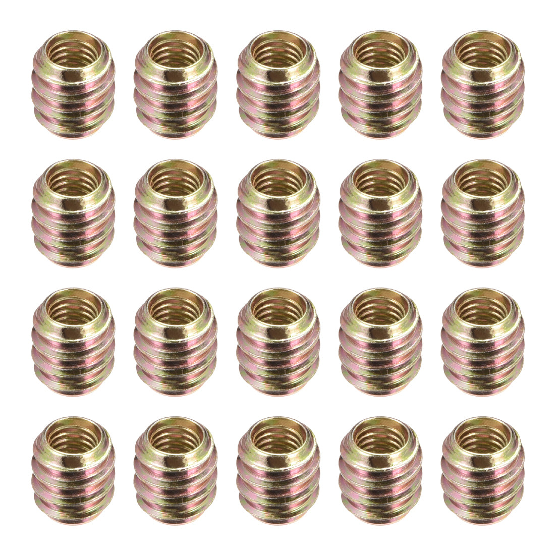 M6 Inner Thread Uxcell Furniture Threaded Insert Nuts Carbon Steel M6 Internal Thread ...