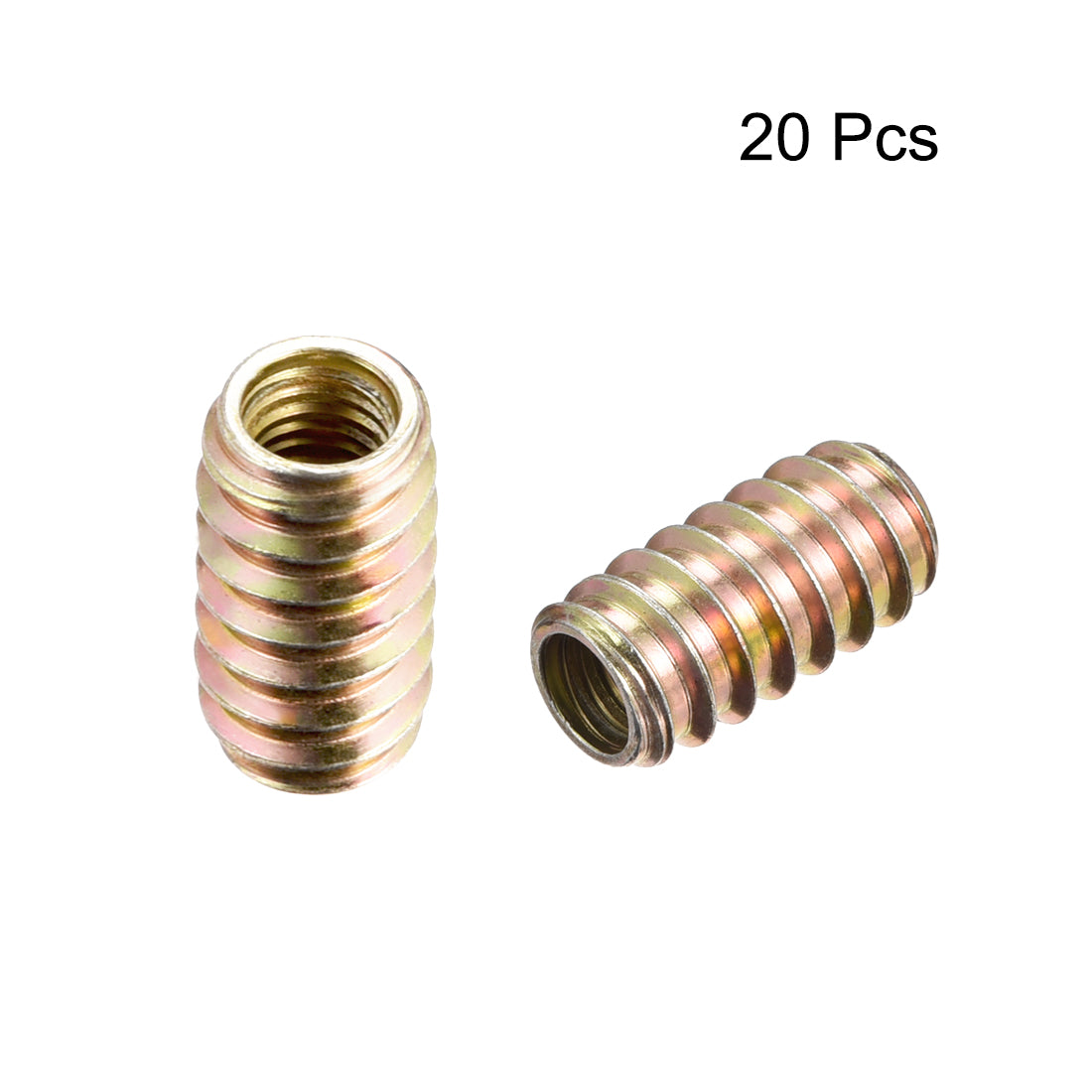Uxcell Furniture Threaded Insert Nut Carbon Steel M8 Internal Thread ...