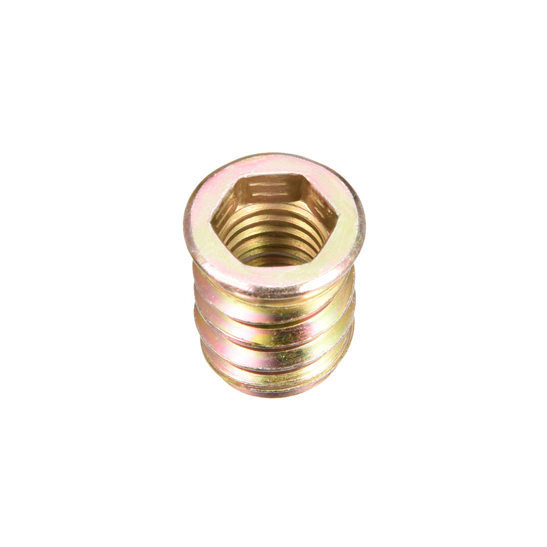 Uxcell Wood Furniture M10x20mm Threaded Insert Nuts Interface Hex ...