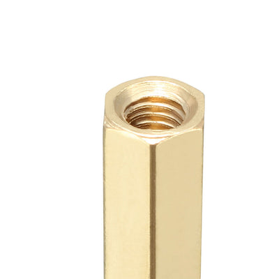 Harfington Uxcell 100pcs M3 19+6mm Female Male Thread Brass Hex Standoff Spacer Screws PCB Pillar