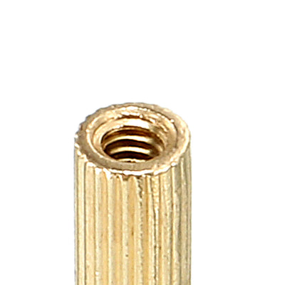 Harfington Uxcell 50pcs M2 9+3mm Male Thread Brass Round Standoff Spacer Screw PCB Pillar