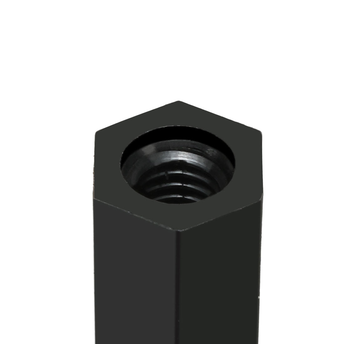 uxcell Uxcell 100pcs M4 30+6mm Male Thread Nylon Hex Standoff Spacer Screws PCB Pillar Black
