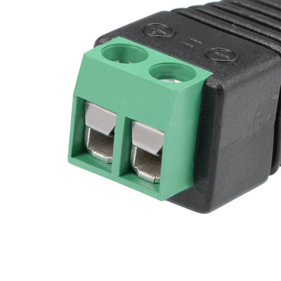 Harfington Uxcell 2Pair Cat5 to Coaxial Camera CCTV BNC Male/Female Jack Connector Screw Terminal