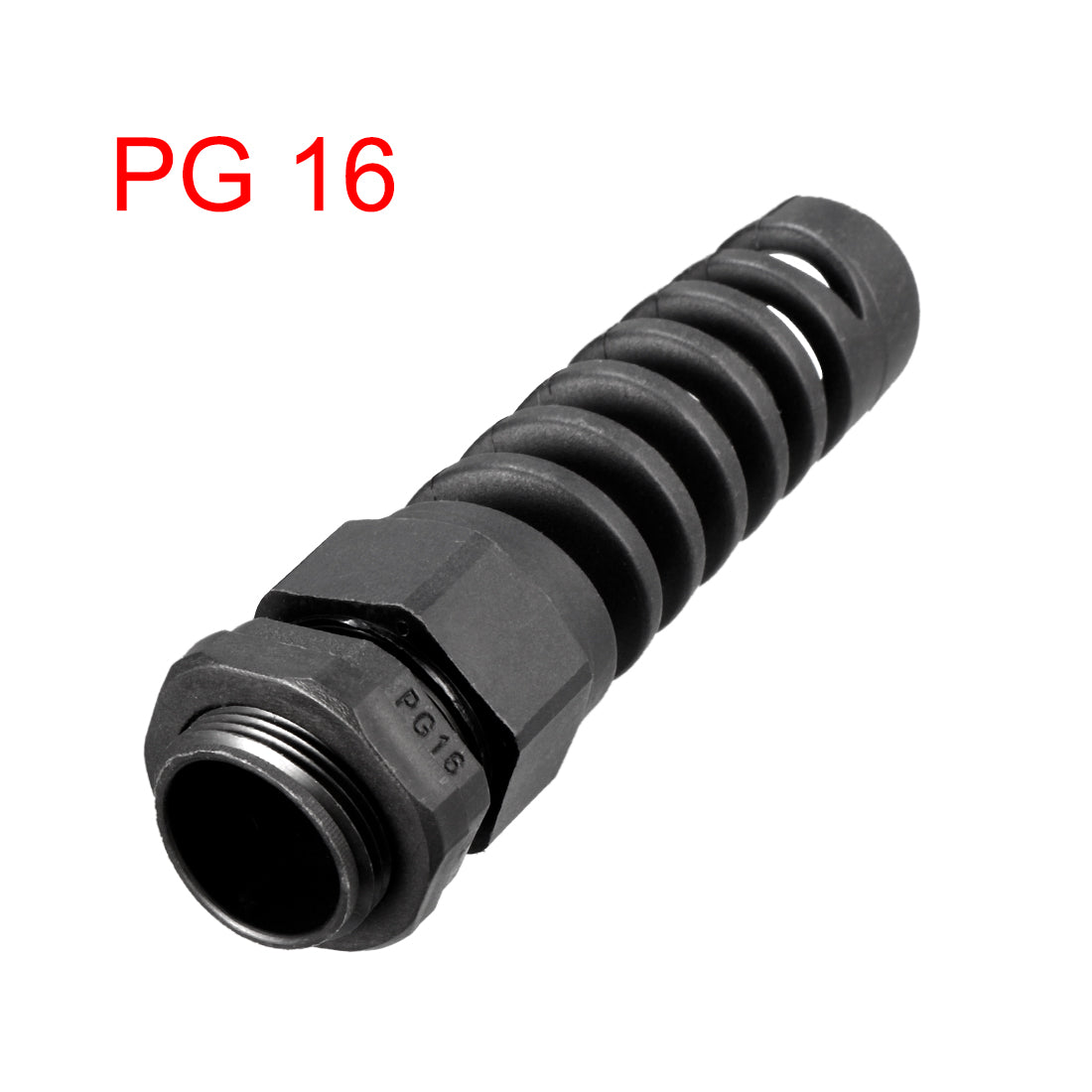 uxcell Uxcell PG16 Cable Gland Waterproof Plastic Joint with Strain Relief for 10mm-13mm Dia Wire