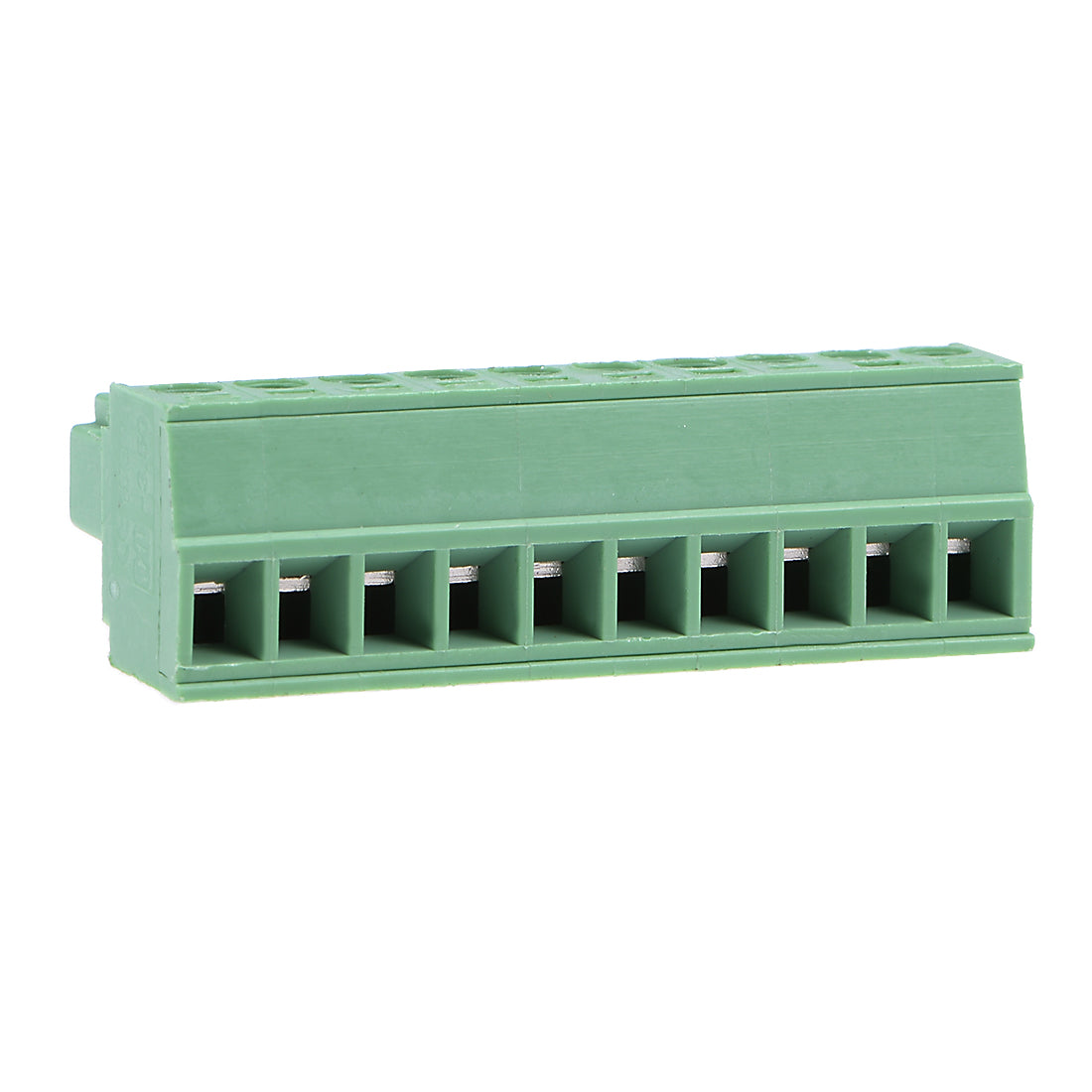 uxcell Uxcell 5Pcs AC300V 8A 3.5mm Pitch 10P Needle Seat Insert-In PCB Terminal Block green