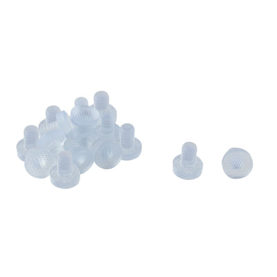 Harfington Uxcell 16pcs 8mm Clear Stem Bumpers Glide, Patio Outdoor Furniture Glass Desk Top