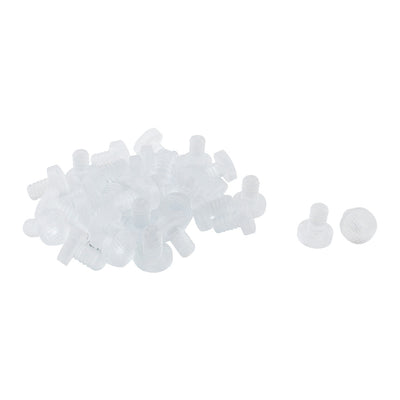 Harfington Uxcell 32pcs 8mm Soft Clear Stem Bumpers Glide, Patio Outdoor Furniture Glass Top