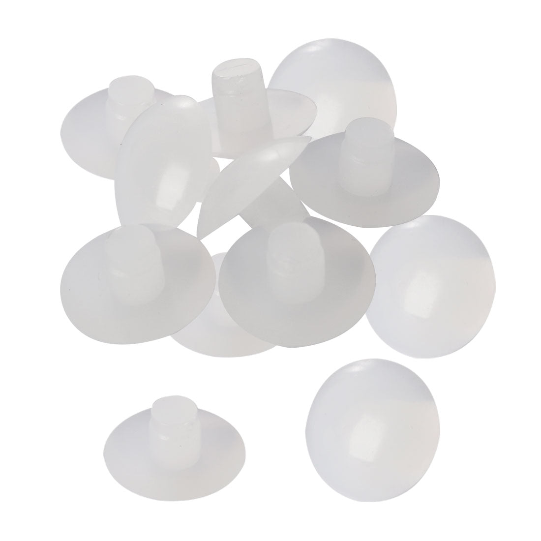 uxcell Uxcell 12pcs 6mm White Stem Bumpers Glide, Patio Outdoor Furniture Glass Table Top Anti-collision Embedded