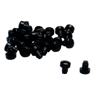 Harfington Uxcell 30pcs 6mm Black Stem Bumpers Glide, Patio Outdoor Furniture Glass Table Desk Top Anti-collision Embedded