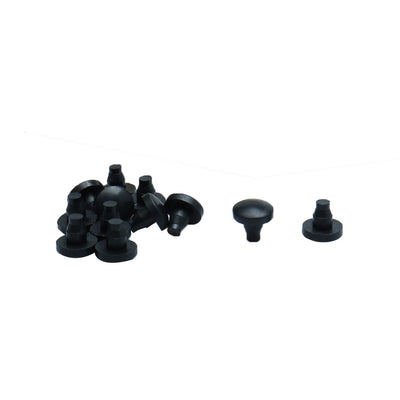 Harfington Uxcell 8pcs 7mm Black Stem Bumpers Glide, Patio Outdoor Furniture Glass Table Top Anti-collision Embedded
