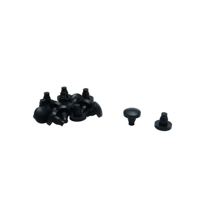 Harfington Uxcell 16pcs 7mm Black Stem Bumpers Glide, Patio Outdoor Furniture Glass Table Top Anti-collision Embedded
