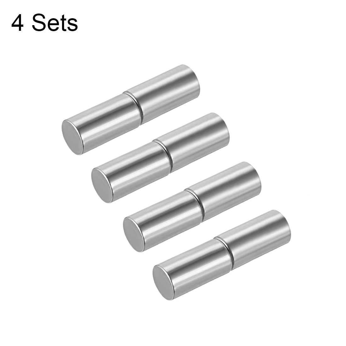 uxcell Uxcell Home Gate Door Window Part Male to Female Steel Hinge Pin 37mmx9mm 4 Sets