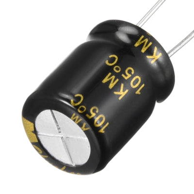 Harfington Uxcell Aluminum Radial Electrolytic Capacitor with 680uF 25V 105 Celsius Life 2000H 10 x 13 mm Black 30pcs