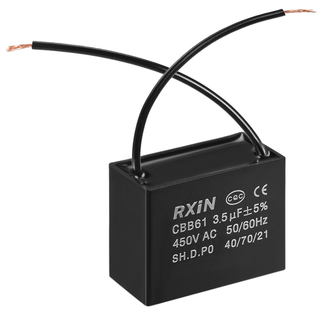 Harfington Run Capacitor Cable Metallized Polypropylene Film Capacitors for Ceiling Fan