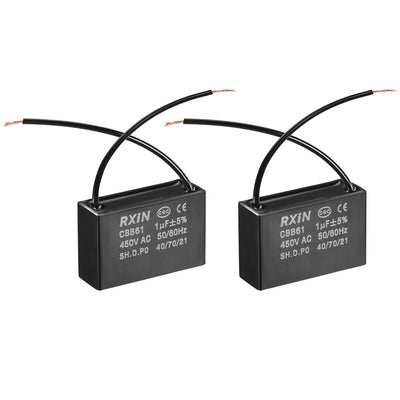Harfington Run Capacitors Cables Metallized Polypropylene Film Capacitors for Ceiling Fan