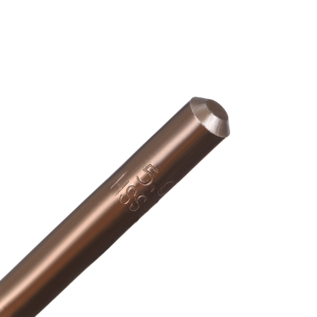 uxcell Uxcell 3pcs 5mm Twist Drill w Titanium Coated High Speed Steel Bit HSS M35 CO for Steel,Copper,Aluminum Alloy