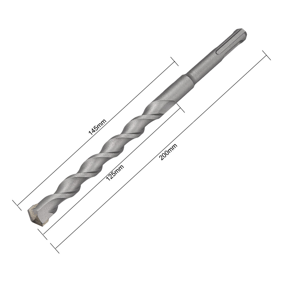uxcell Uxcell Masonry Drill Bit 14mmx200mm 10mm Round Shank for Impact Drill