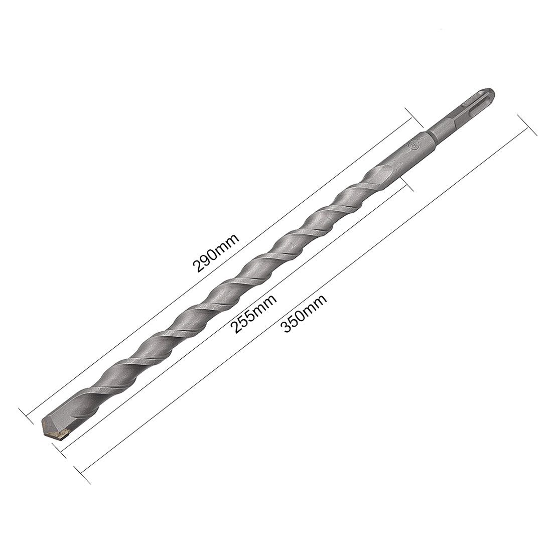 uxcell Uxcell Masonry Drill Bit 18mmx350mm 9mm Square Shank for Impact Drill