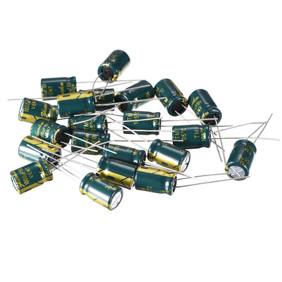 Harfington Aluminum Radial Electrolytic Capacitor, Low Life Ripple Current Low Impedance
